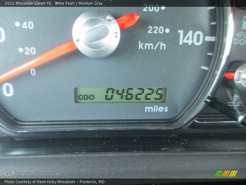 White Pearl / Medium Gray 2011 Mitsubishi Galant FE
