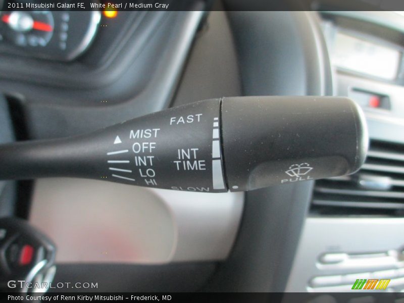 White Pearl / Medium Gray 2011 Mitsubishi Galant FE