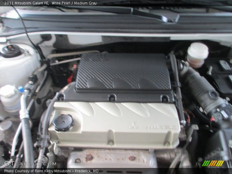 White Pearl / Medium Gray 2011 Mitsubishi Galant FE