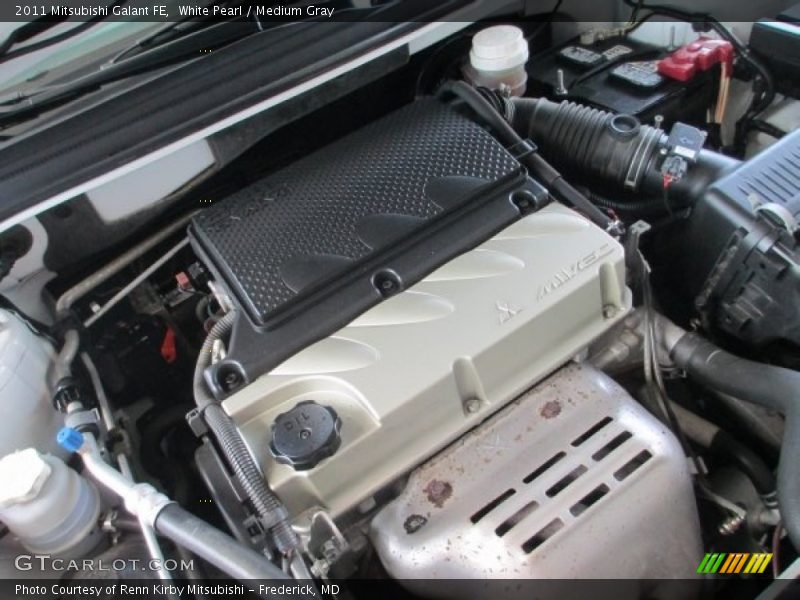 White Pearl / Medium Gray 2011 Mitsubishi Galant FE