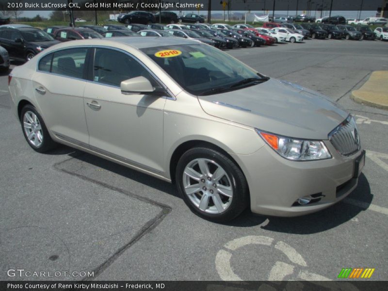 Gold Mist Metallic / Cocoa/Light Cashmere 2010 Buick LaCrosse CXL