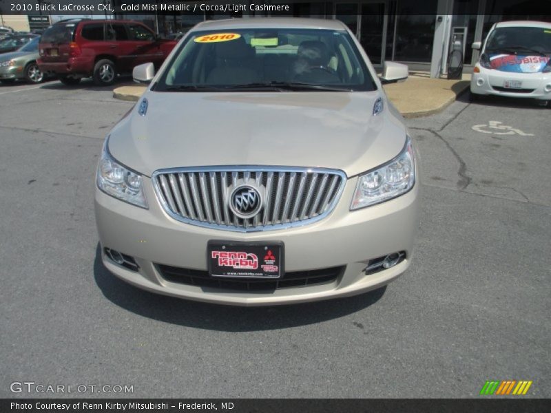 Gold Mist Metallic / Cocoa/Light Cashmere 2010 Buick LaCrosse CXL