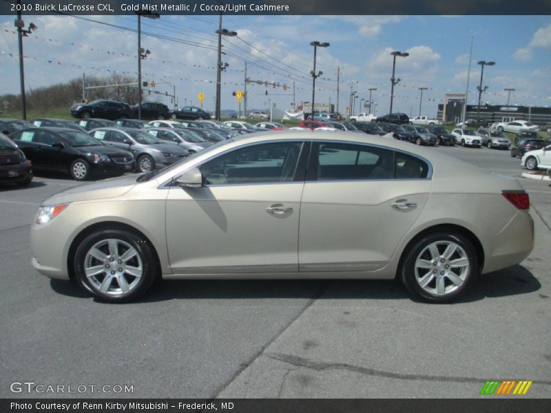 Gold Mist Metallic / Cocoa/Light Cashmere 2010 Buick LaCrosse CXL