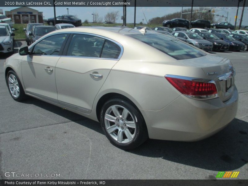 Gold Mist Metallic / Cocoa/Light Cashmere 2010 Buick LaCrosse CXL