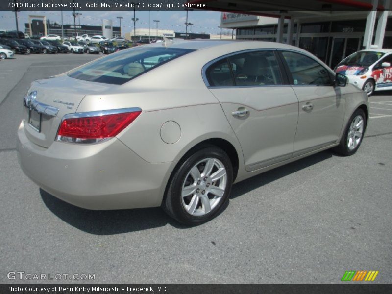 Gold Mist Metallic / Cocoa/Light Cashmere 2010 Buick LaCrosse CXL