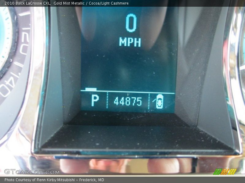 Gold Mist Metallic / Cocoa/Light Cashmere 2010 Buick LaCrosse CXL