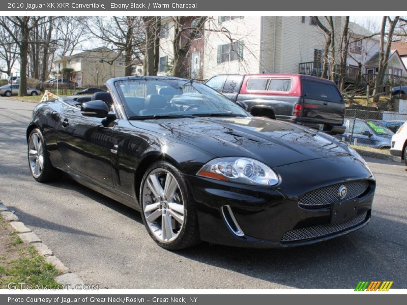 Ebony Black / Warm Charcoal 2010 Jaguar XK XKR Convertible
