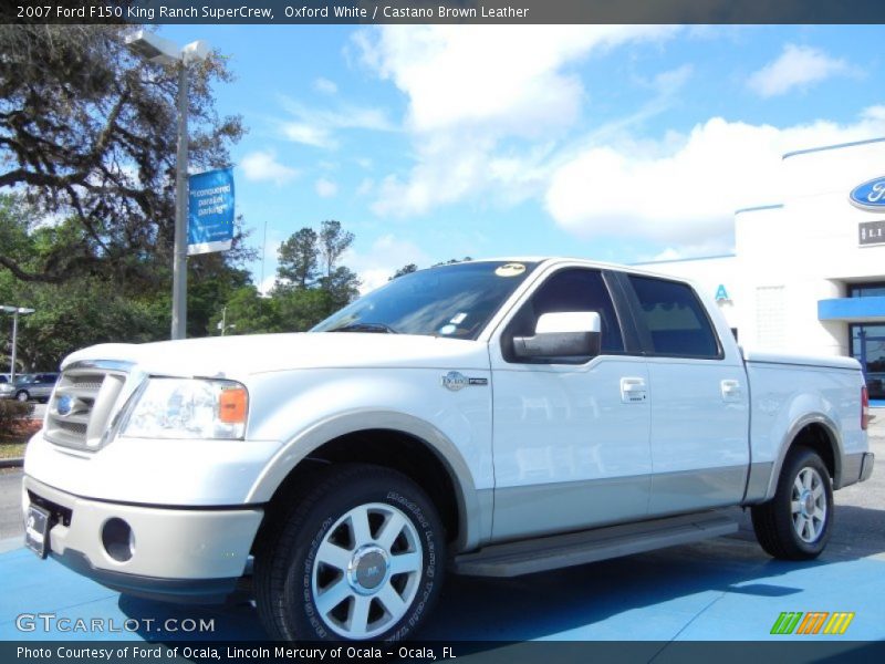 Oxford White / Castano Brown Leather 2007 Ford F150 King Ranch SuperCrew