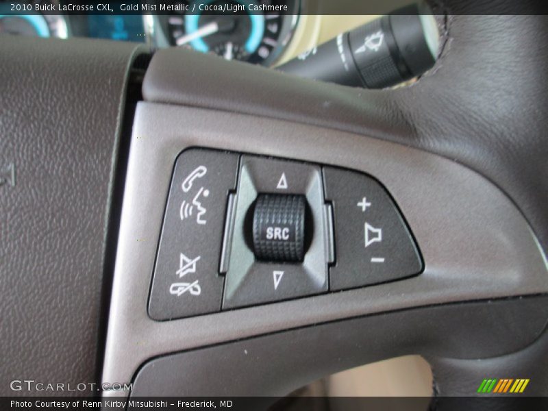 Gold Mist Metallic / Cocoa/Light Cashmere 2010 Buick LaCrosse CXL