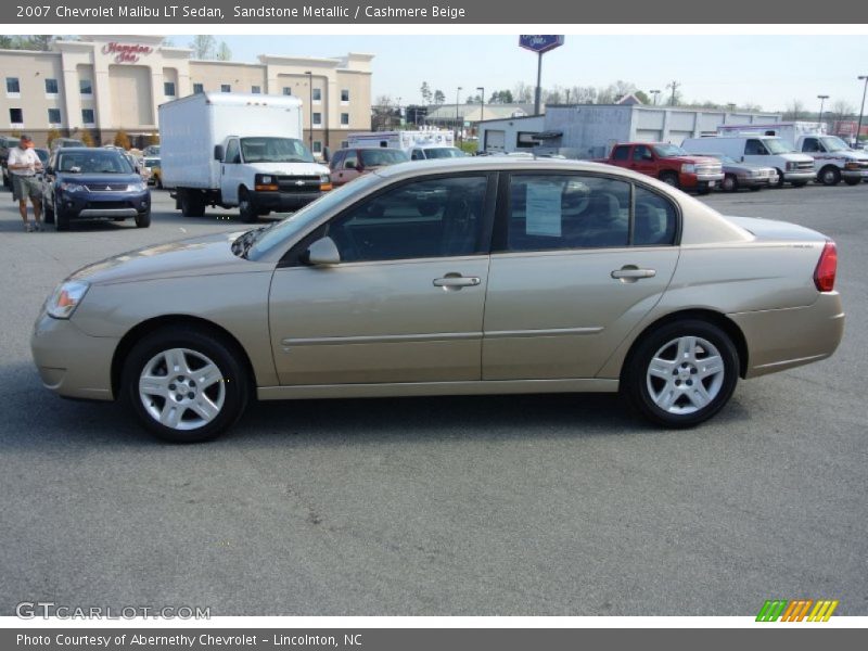 Sandstone Metallic / Cashmere Beige 2007 Chevrolet Malibu LT Sedan