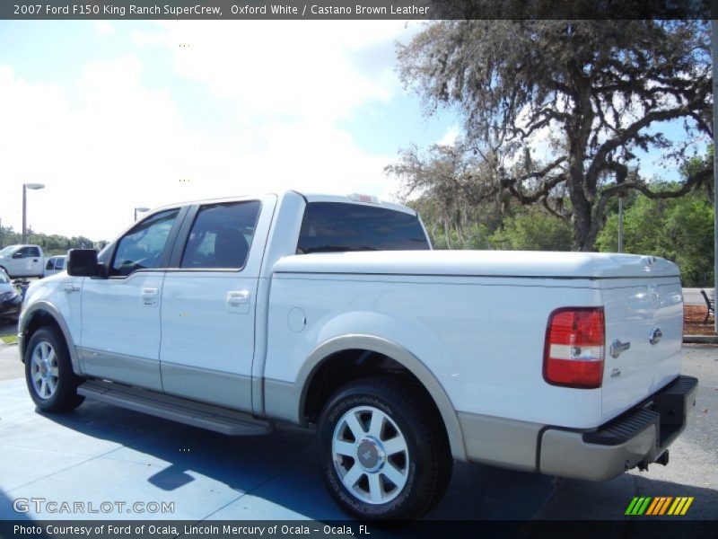 Oxford White / Castano Brown Leather 2007 Ford F150 King Ranch SuperCrew