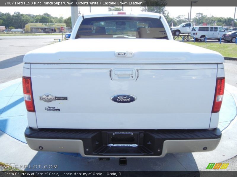 Oxford White / Castano Brown Leather 2007 Ford F150 King Ranch SuperCrew