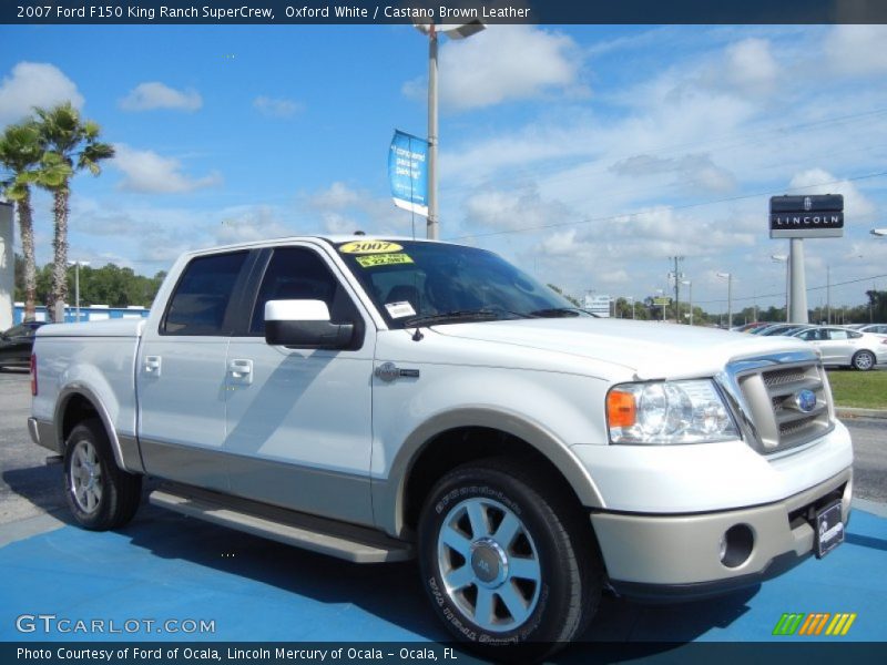 Oxford White / Castano Brown Leather 2007 Ford F150 King Ranch SuperCrew