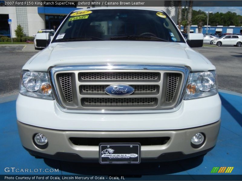 Oxford White / Castano Brown Leather 2007 Ford F150 King Ranch SuperCrew