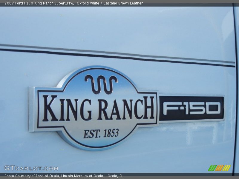 Oxford White / Castano Brown Leather 2007 Ford F150 King Ranch SuperCrew