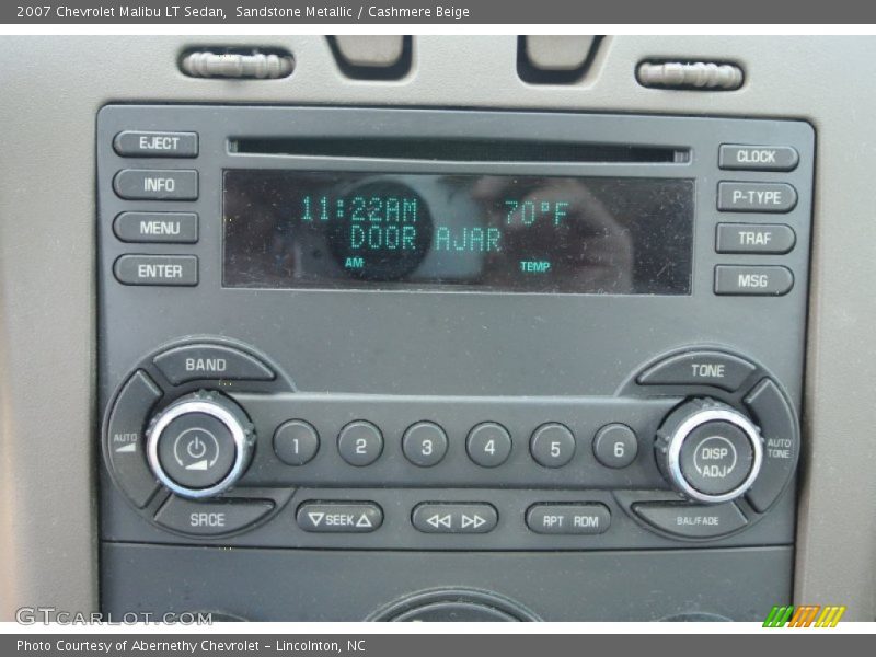 Audio System of 2007 Malibu LT Sedan