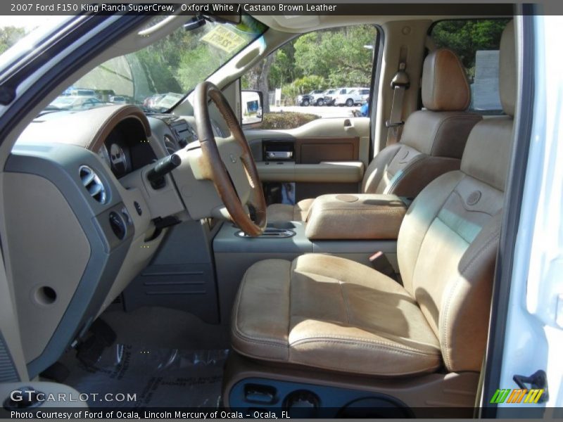 Oxford White / Castano Brown Leather 2007 Ford F150 King Ranch SuperCrew