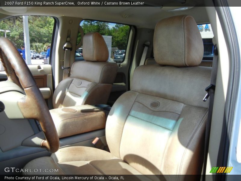 Oxford White / Castano Brown Leather 2007 Ford F150 King Ranch SuperCrew