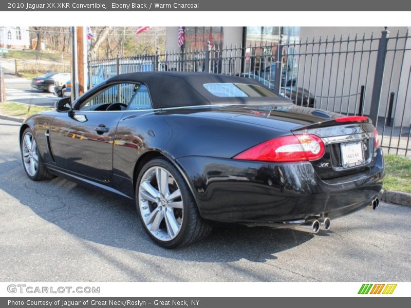 Ebony Black / Warm Charcoal 2010 Jaguar XK XKR Convertible