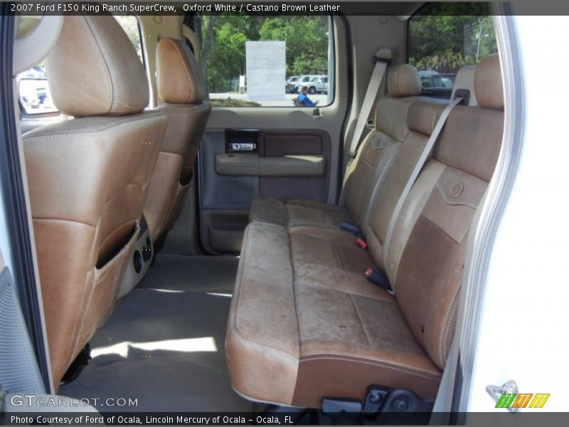 Oxford White / Castano Brown Leather 2007 Ford F150 King Ranch SuperCrew