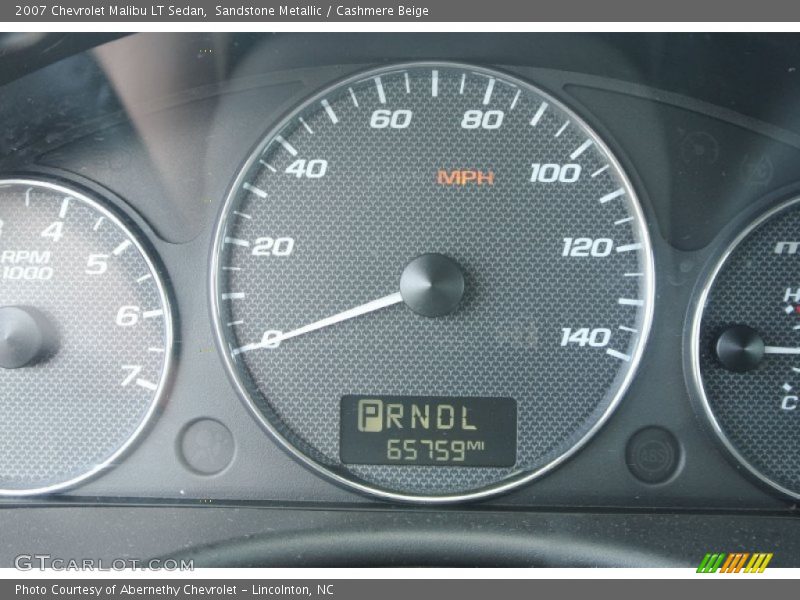 Sandstone Metallic / Cashmere Beige 2007 Chevrolet Malibu LT Sedan