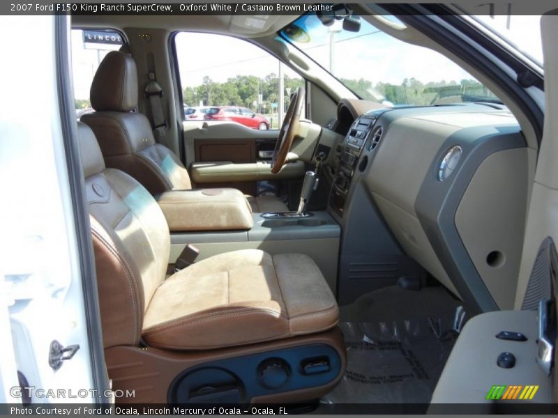 Oxford White / Castano Brown Leather 2007 Ford F150 King Ranch SuperCrew