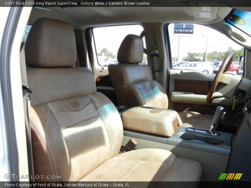 Oxford White / Castano Brown Leather 2007 Ford F150 King Ranch SuperCrew