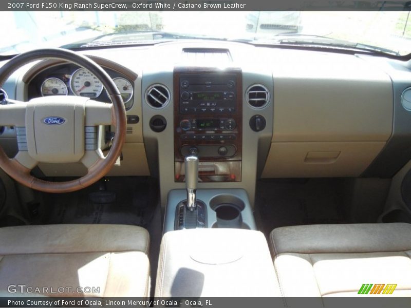 Oxford White / Castano Brown Leather 2007 Ford F150 King Ranch SuperCrew