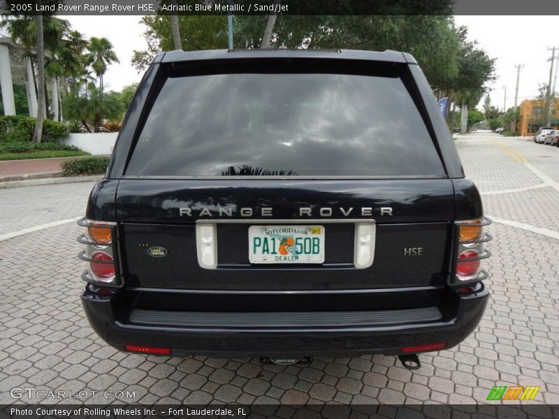 Adriatic Blue Metallic / Sand/Jet 2005 Land Rover Range Rover HSE