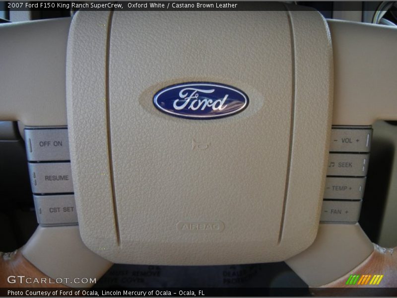 Oxford White / Castano Brown Leather 2007 Ford F150 King Ranch SuperCrew