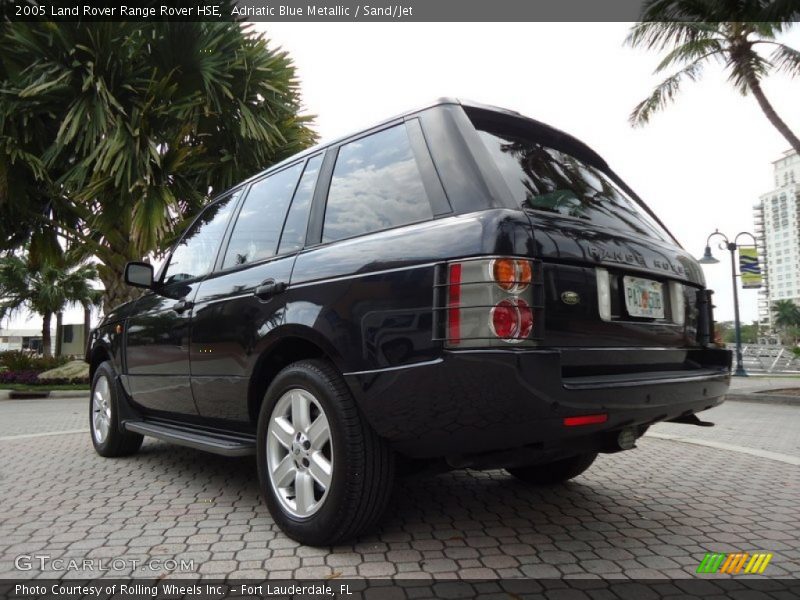 Adriatic Blue Metallic / Sand/Jet 2005 Land Rover Range Rover HSE