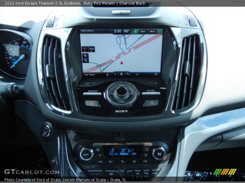 Controls of 2013 Escape Titanium 2.0L EcoBoost