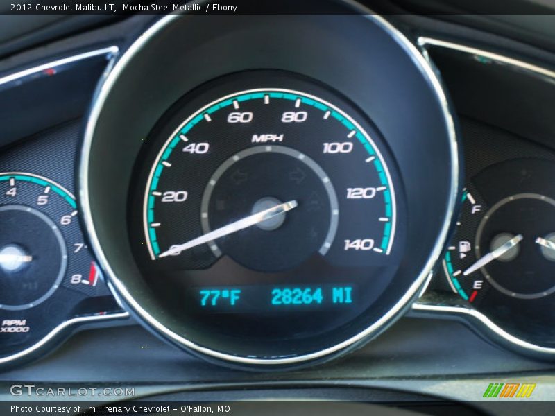 Mocha Steel Metallic / Ebony 2012 Chevrolet Malibu LT