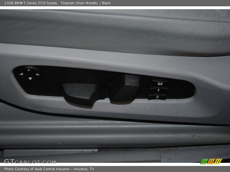 Titanium Silver Metallic / Black 2008 BMW 5 Series 550i Sedan