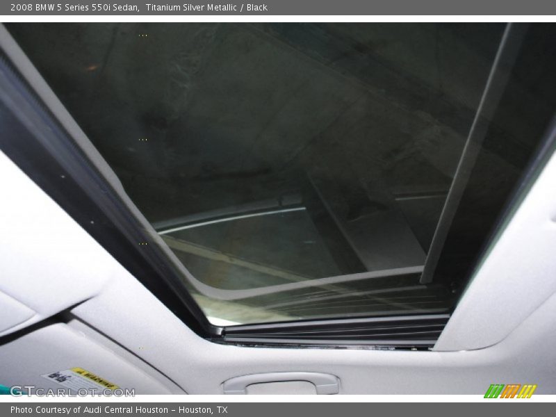 Titanium Silver Metallic / Black 2008 BMW 5 Series 550i Sedan