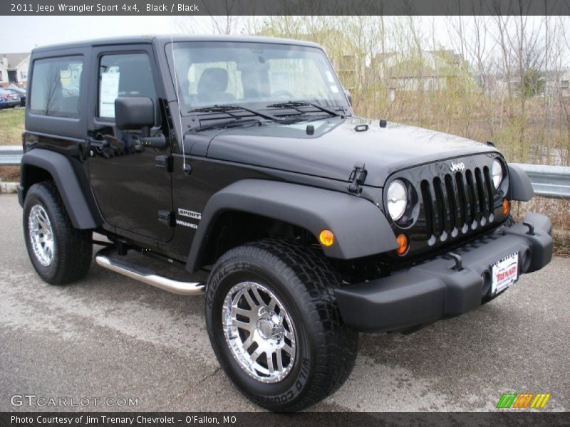 Black / Black 2011 Jeep Wrangler Sport 4x4