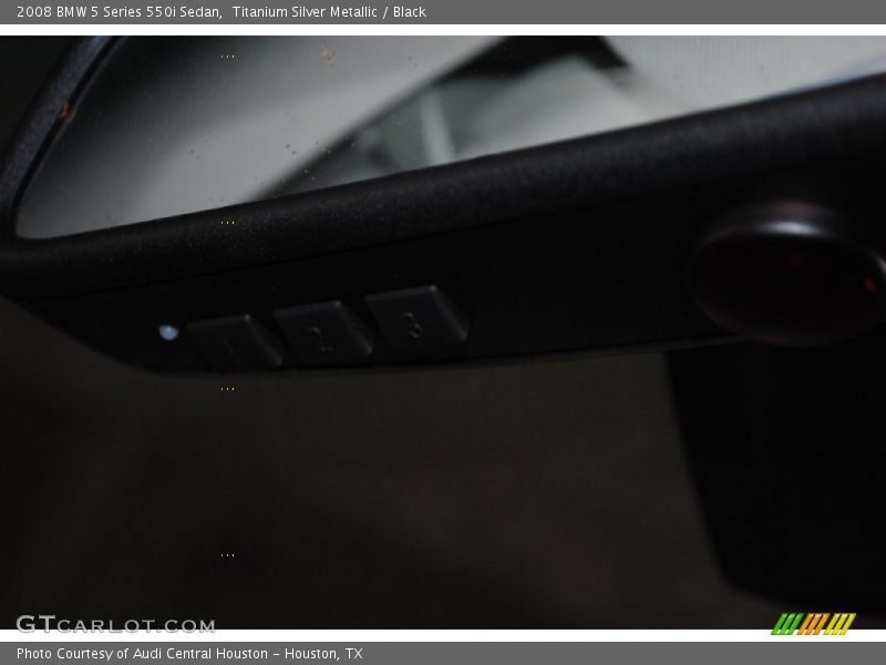 Titanium Silver Metallic / Black 2008 BMW 5 Series 550i Sedan