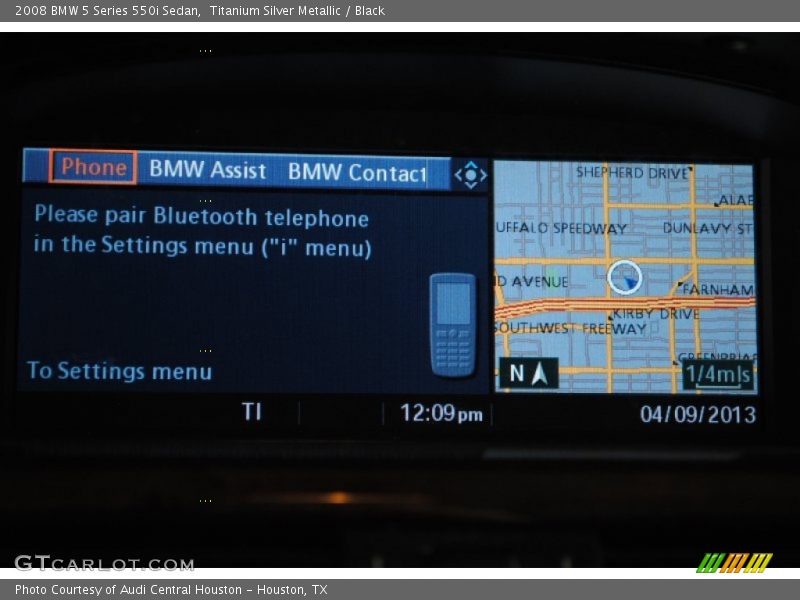 Titanium Silver Metallic / Black 2008 BMW 5 Series 550i Sedan