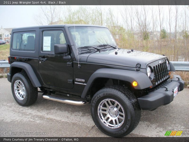 Black / Black 2011 Jeep Wrangler Sport 4x4