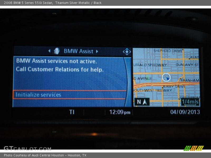 Titanium Silver Metallic / Black 2008 BMW 5 Series 550i Sedan