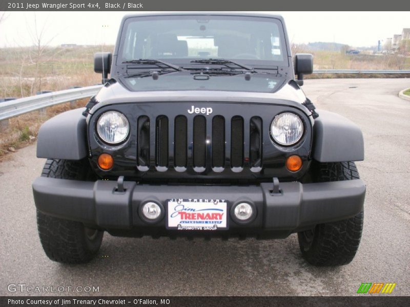 Black / Black 2011 Jeep Wrangler Sport 4x4