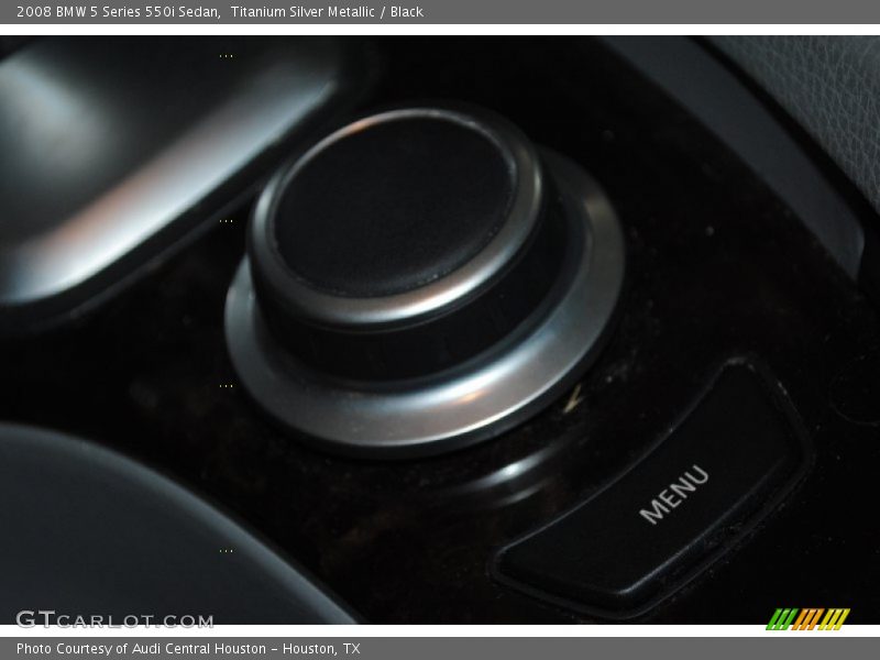 Titanium Silver Metallic / Black 2008 BMW 5 Series 550i Sedan
