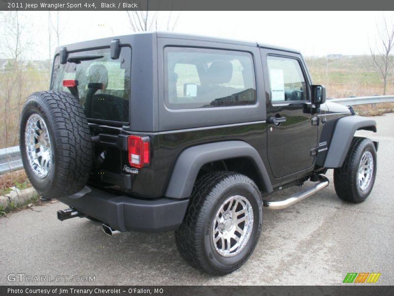 Black / Black 2011 Jeep Wrangler Sport 4x4