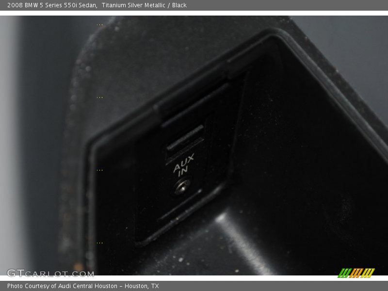 Titanium Silver Metallic / Black 2008 BMW 5 Series 550i Sedan