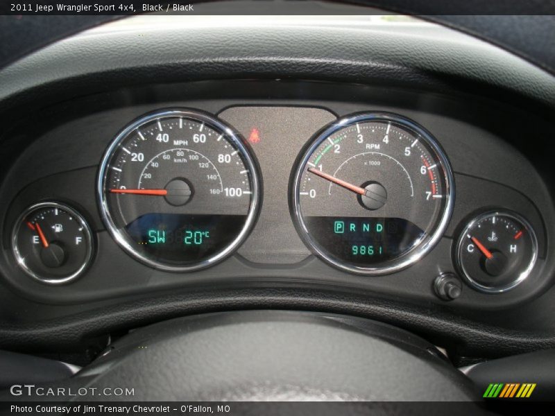 Black / Black 2011 Jeep Wrangler Sport 4x4