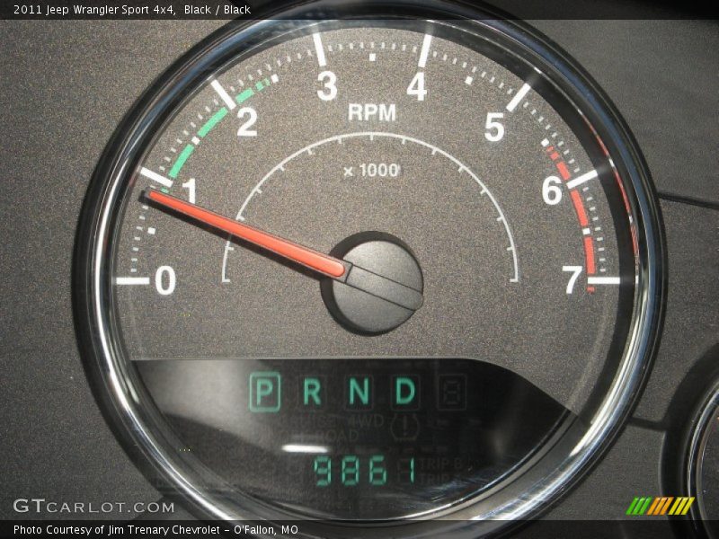 Black / Black 2011 Jeep Wrangler Sport 4x4