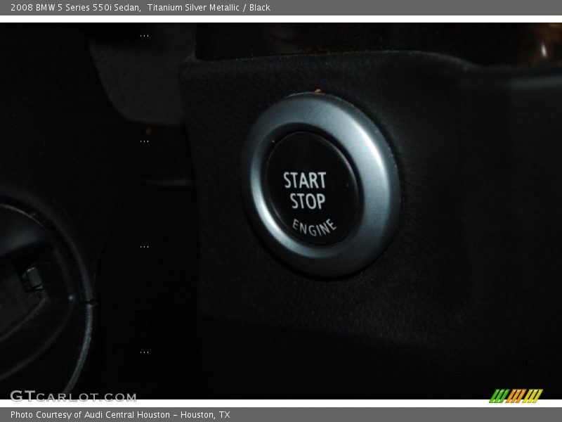 Titanium Silver Metallic / Black 2008 BMW 5 Series 550i Sedan