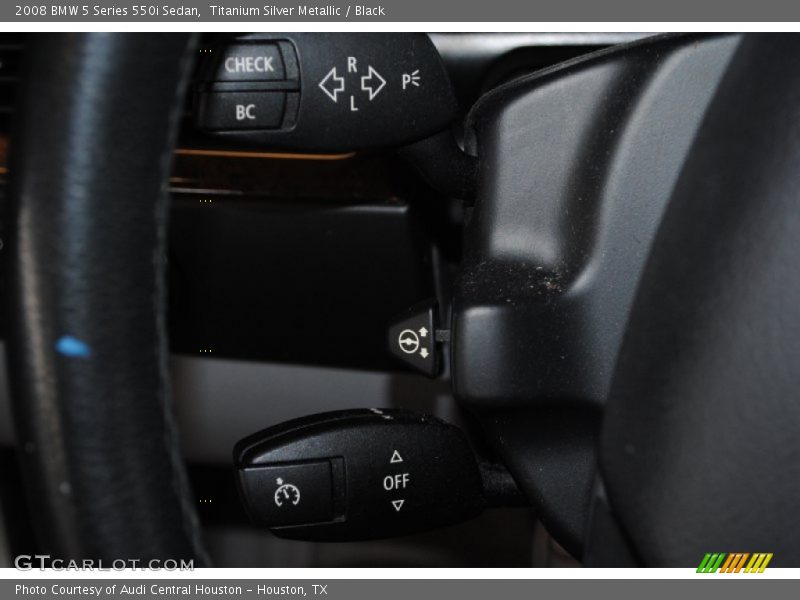 Titanium Silver Metallic / Black 2008 BMW 5 Series 550i Sedan