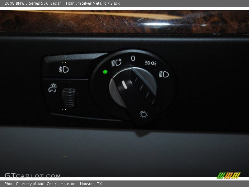Titanium Silver Metallic / Black 2008 BMW 5 Series 550i Sedan