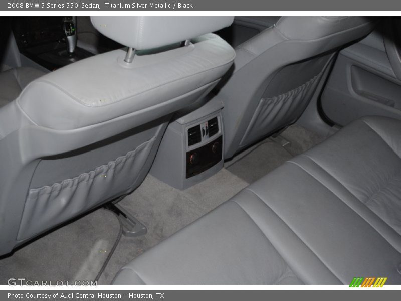 Titanium Silver Metallic / Black 2008 BMW 5 Series 550i Sedan